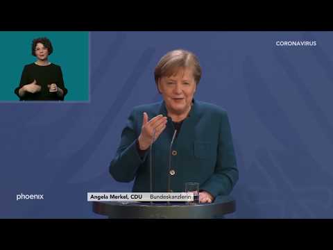 Kontaktverbot: Statement Kanzlerin Merkel zu den mit den Ländern vereinbarten Maßnahmen