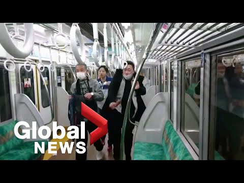 10 injured in knife and arson attack aboard Tokyo commuter train