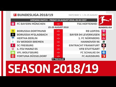 Bundesliga 2018/19 Schedule Release