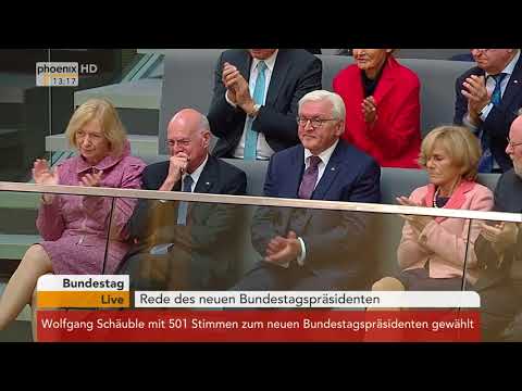 Rede des neuen Bundestagspräsidenten Wolfgang Schäuble am 24.10.17