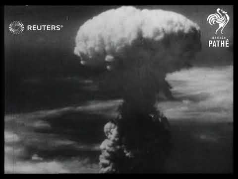 Second atomic bomb of World War II explodes over Nagasaki (1945)