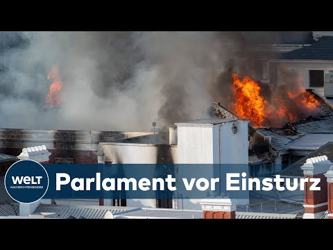 GROßFEUER: Parlamentsgebäude in Südafrika steht in Flammen