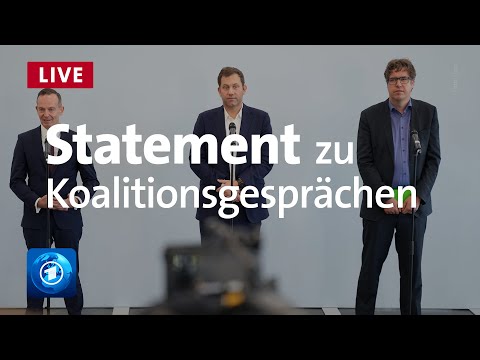 Gemeinsames Statement: SPD, Grüne und FDP vor Start der Koalitionsverhandlungen | Livestream