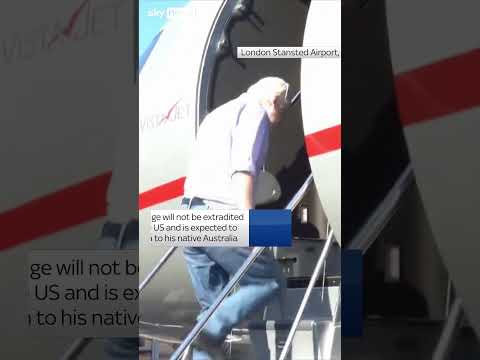 Julian Assange begins journey to freedom