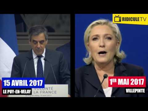 Quand Marine Le Pen plagie MOT POUR MOT un discours de Fillon !