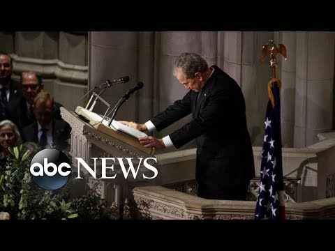 Bush remembers his father: &#039;He listened and he consoled&#039;