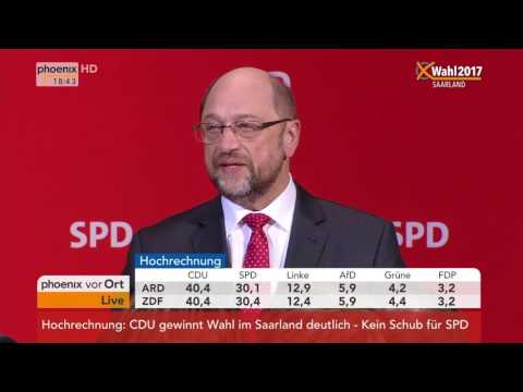 LTW Saarland: Martin Schulz zu Wahlprognosen am 26.03.2017