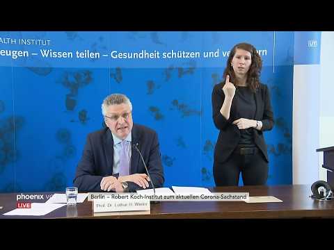 Coronavirus: RKI-Pressekonferenz mit Prof. Lothar H. Wieler am 17.03.20