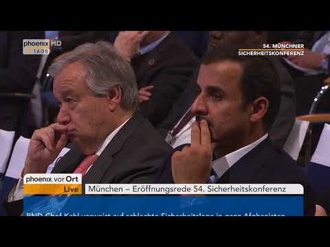 Rede von Jens Stoltenberg bei der 54. Münchner Sicherheitskonferenz.