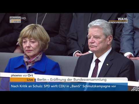 Wahl des 12. Bundespräsidenten: Eröffnungsrede von Norbert Lammert am 12.02.2017