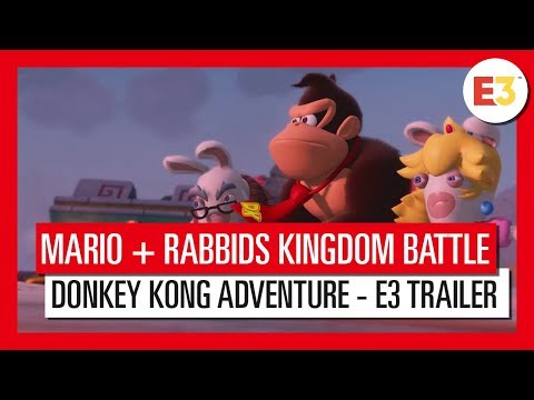 Mario + Rabbids Kingdom Battle Donkey Kong Adventure - E3 Trailer | Ubisoft [DE]