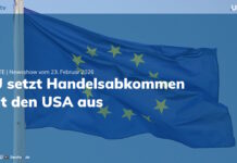 EU stoppt Handelsabkommen mit den USA, X geht gegen Millionenstrafe vor | UPDATE | 23.02.26
