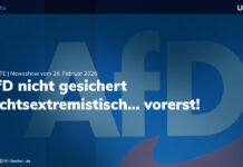 AfD vorerst nicht gesichert rechtsextrem, SWR baut um | UPDATE | 26.02.26